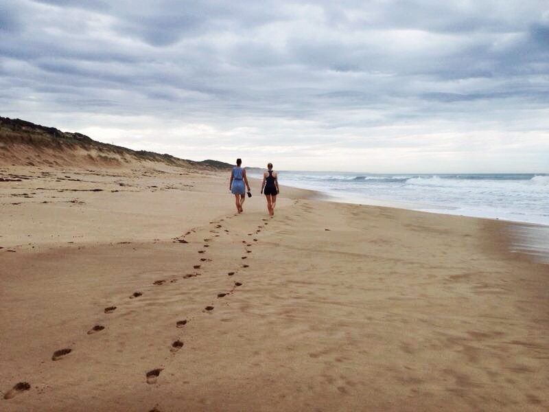 Jess and I Beach Walk