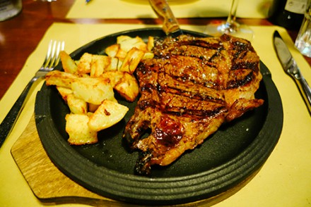 Steak at La Fiaschetta, Rome