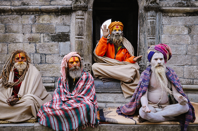 Sadhus, Kathmandu, Nepal