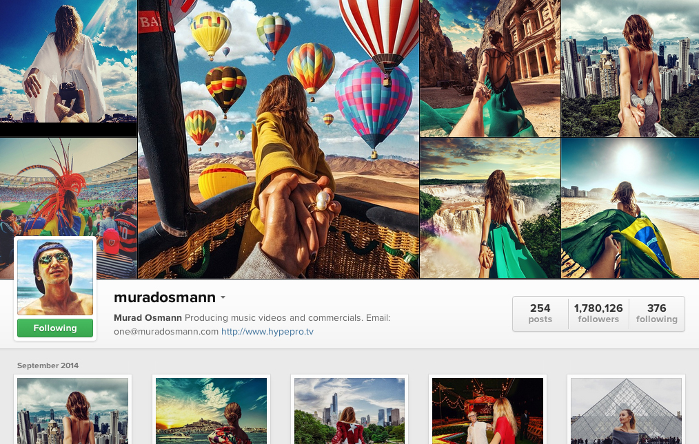 Murad Ossman, Instagram Accounts, Travel
