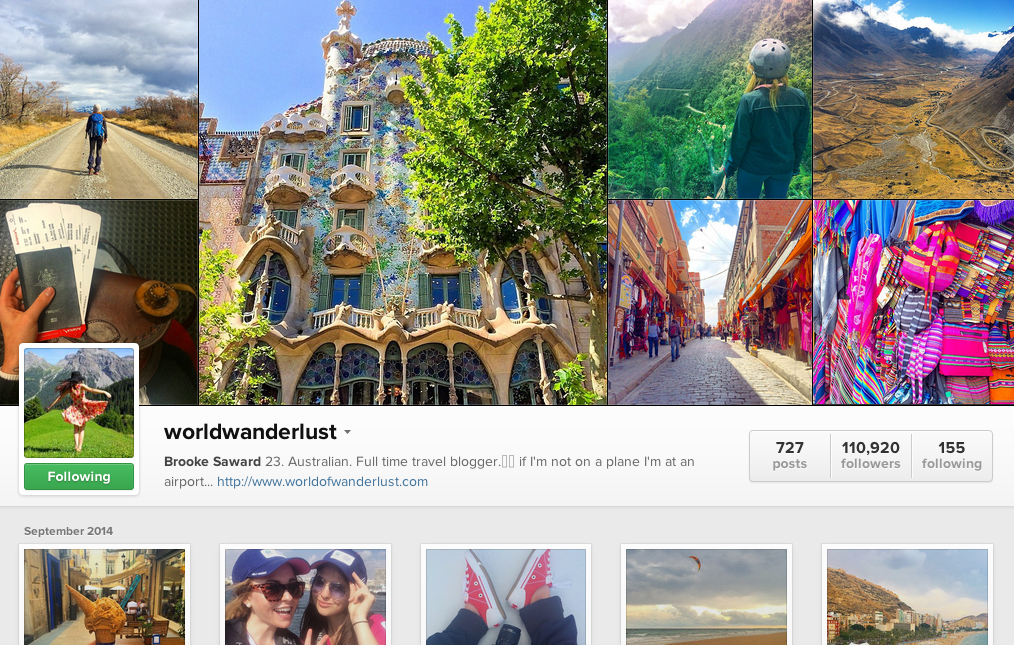 World Wanderlust Instagram Accounts Travel
