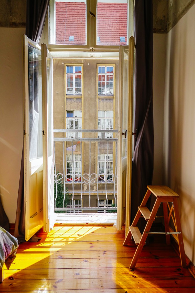Morning light, bedroom window, Berlin
