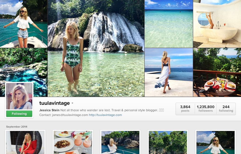 Tuula Vintage, Instagram Accounts, Travel