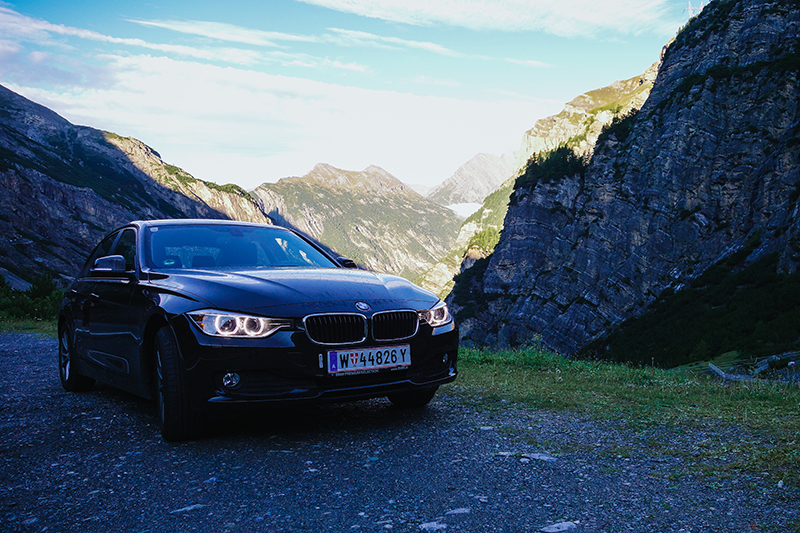 Car on the Stelvio Pass, Italy