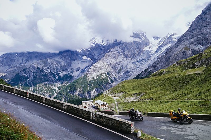 Stelvio Pass road, Italy