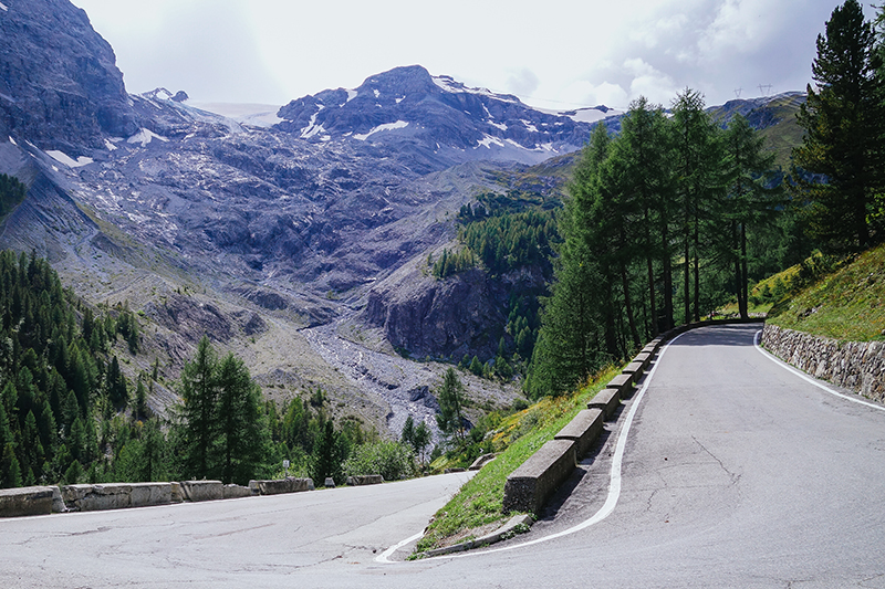 Stelvio Pass road, Italy