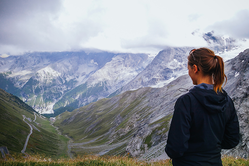 Stelvio Pass, valley