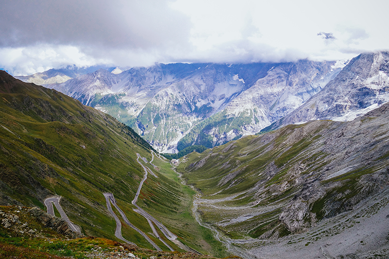 Stelvio Pass valley, Italy
