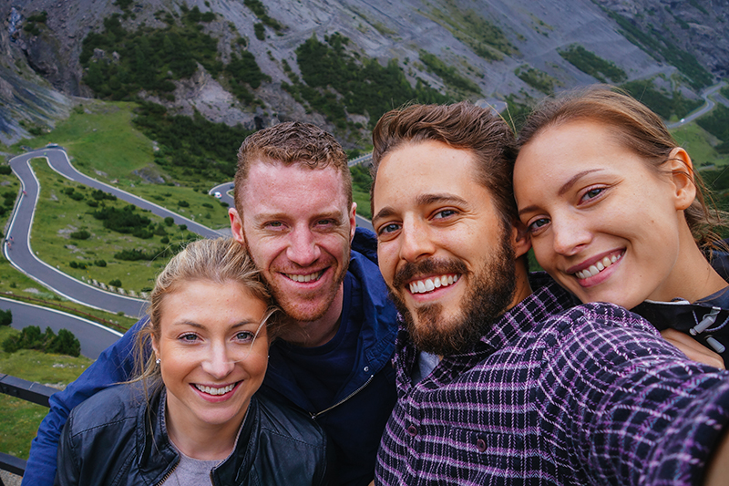 Friends on the Stelvio Pass