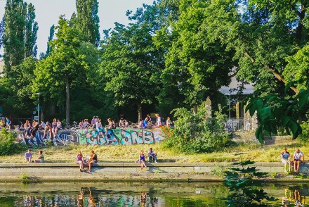 Berlin canal, summer