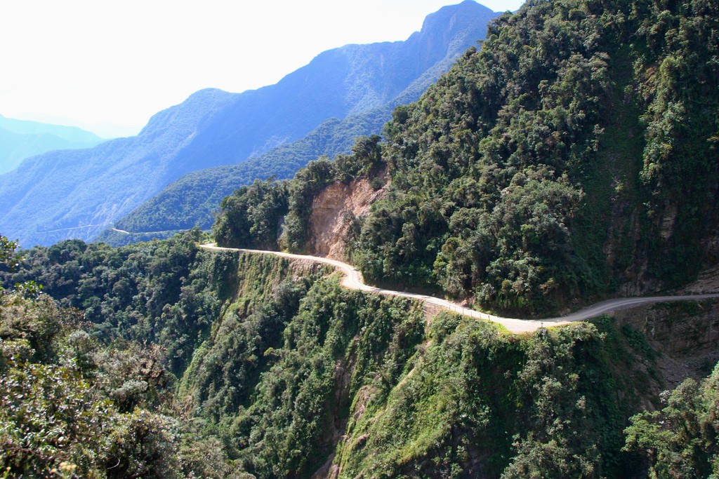 Death Road, Bolivia with Tinggly