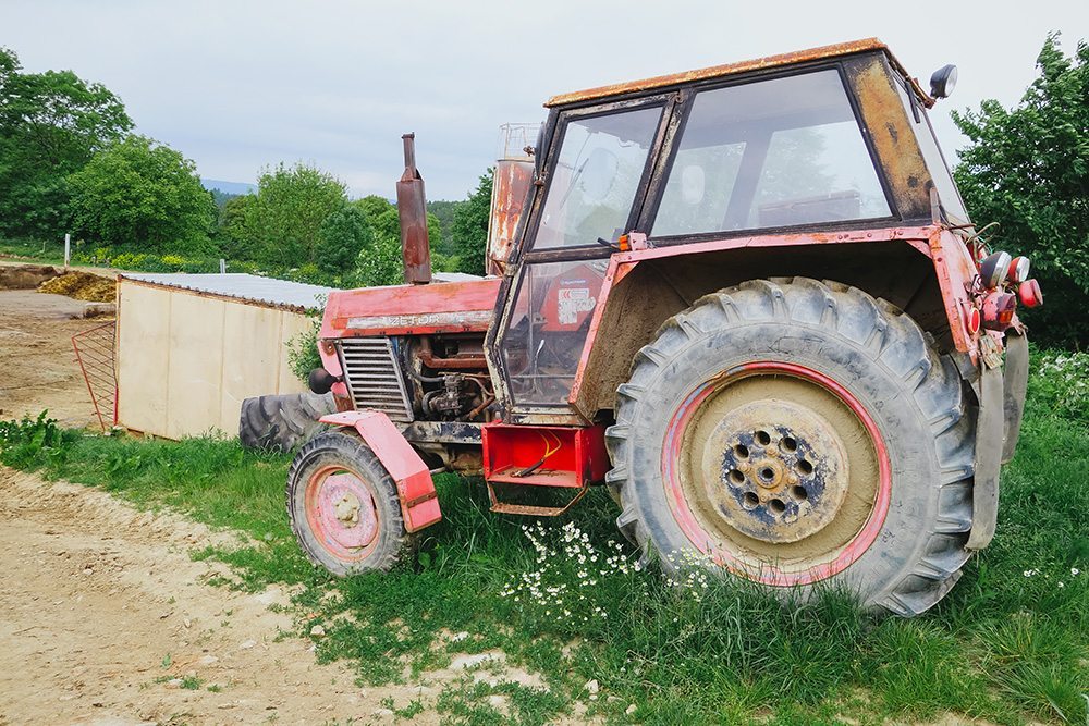 Tractor, Bio Dairy Farm, Prague