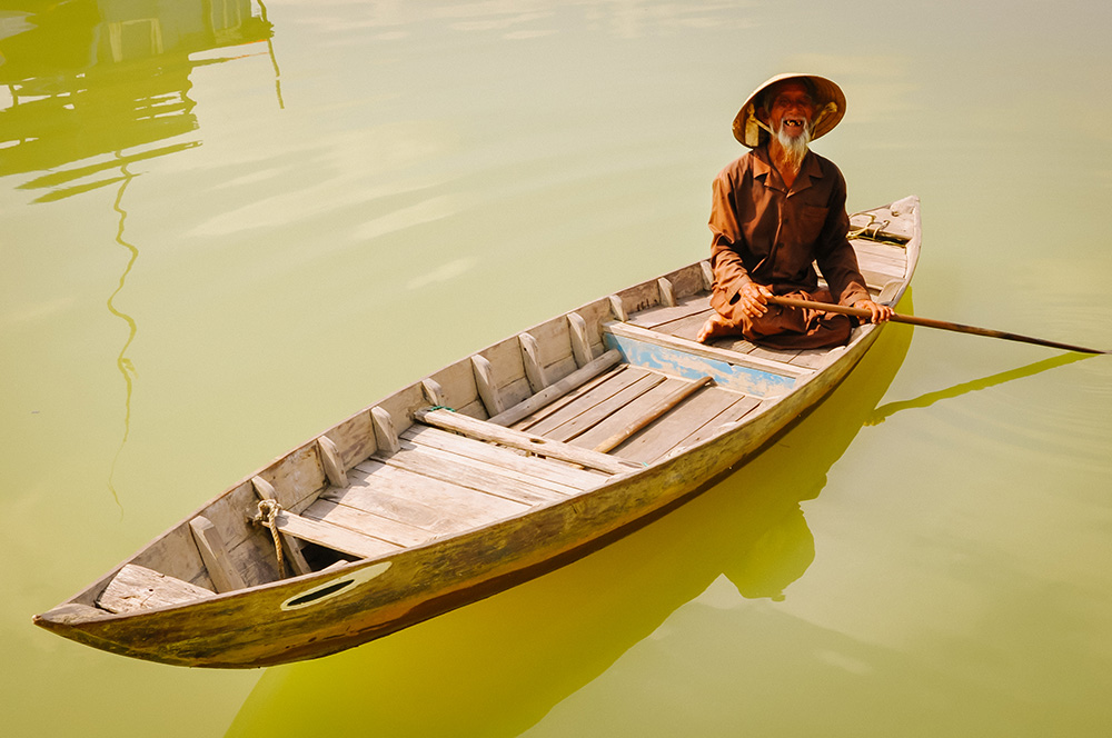 Old Man in Boat