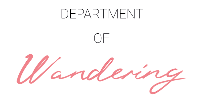 The Department of Wandering