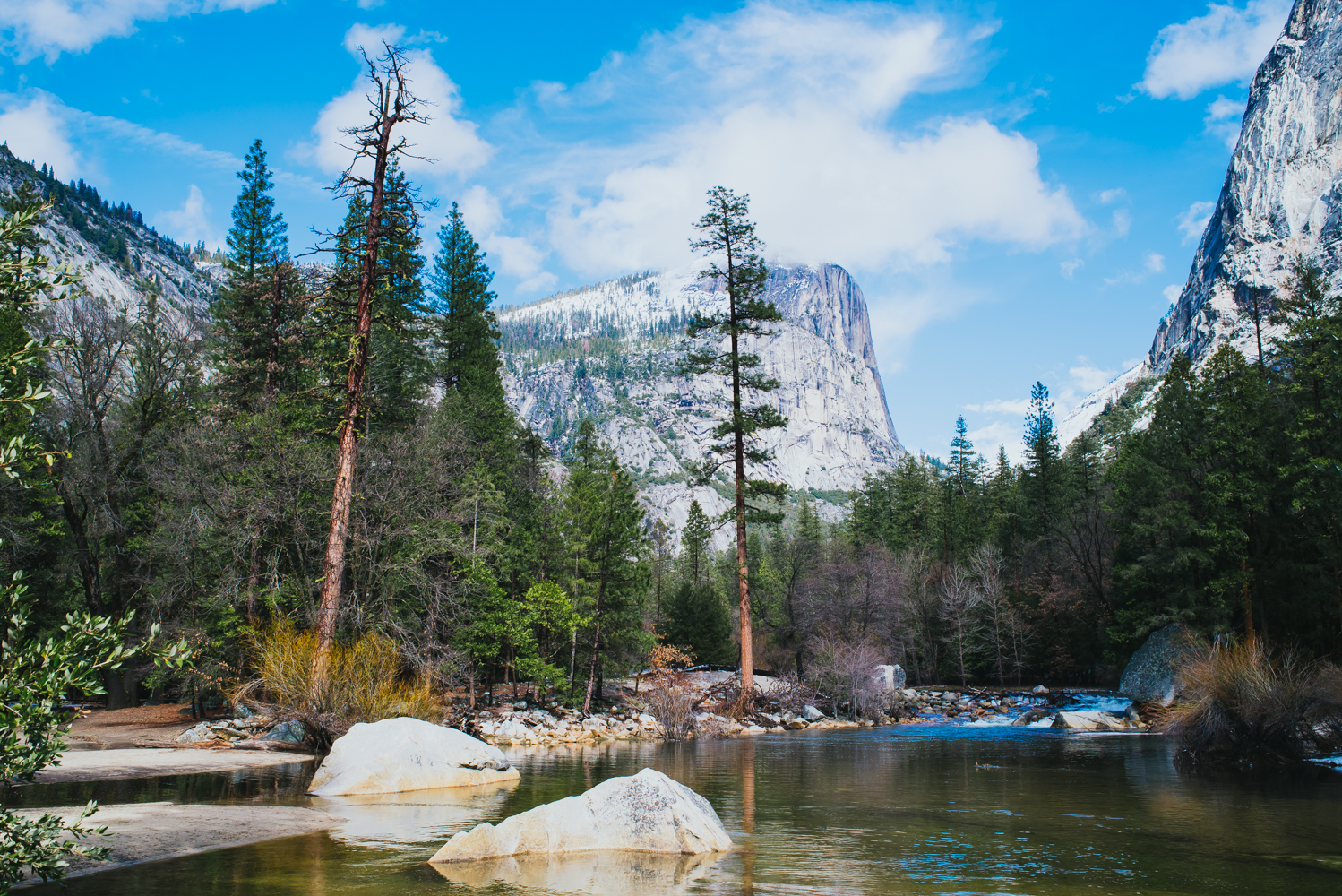 weekend in yosemite, mirror lake