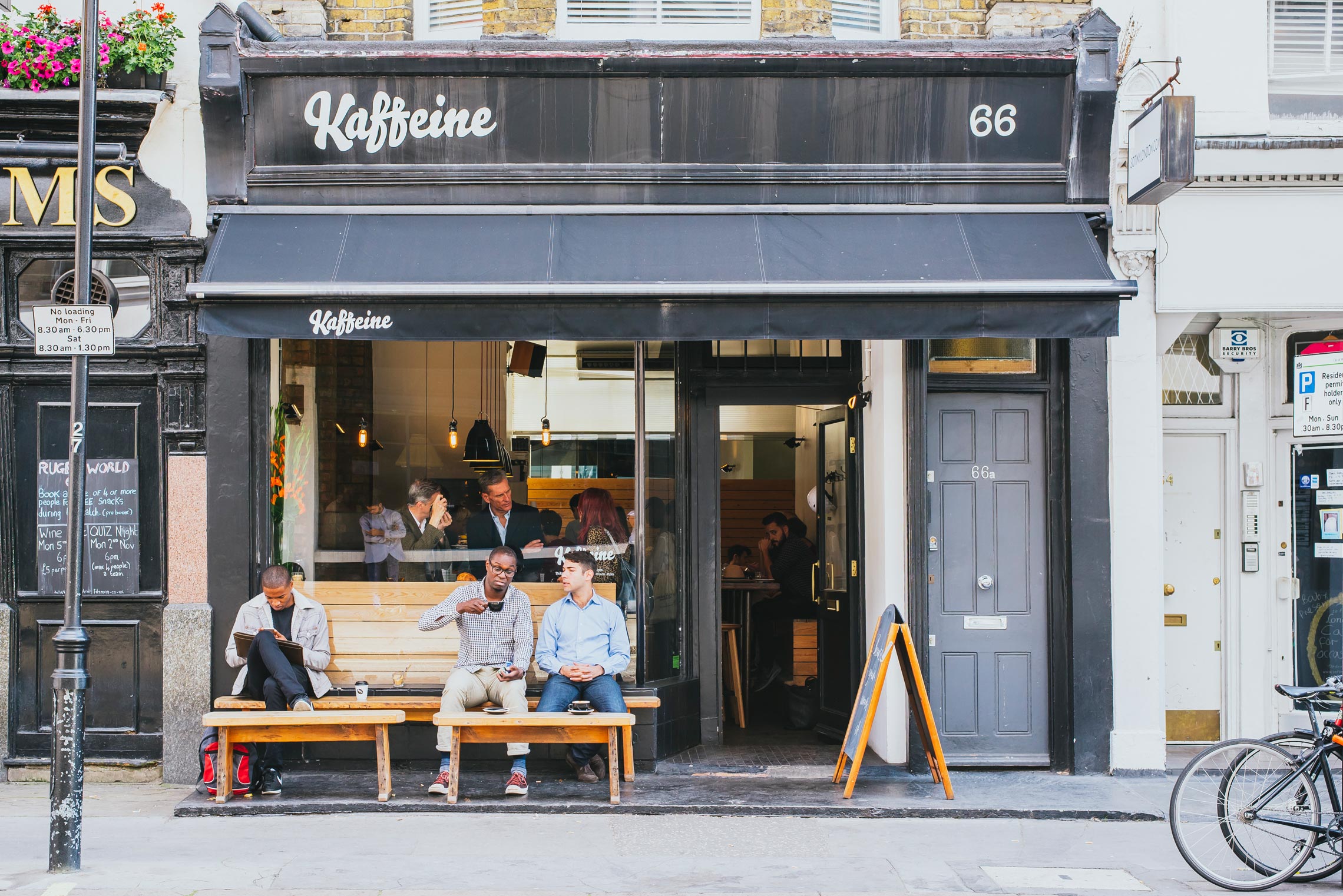 3 Days in London, Kaffeine, Fitzrovia