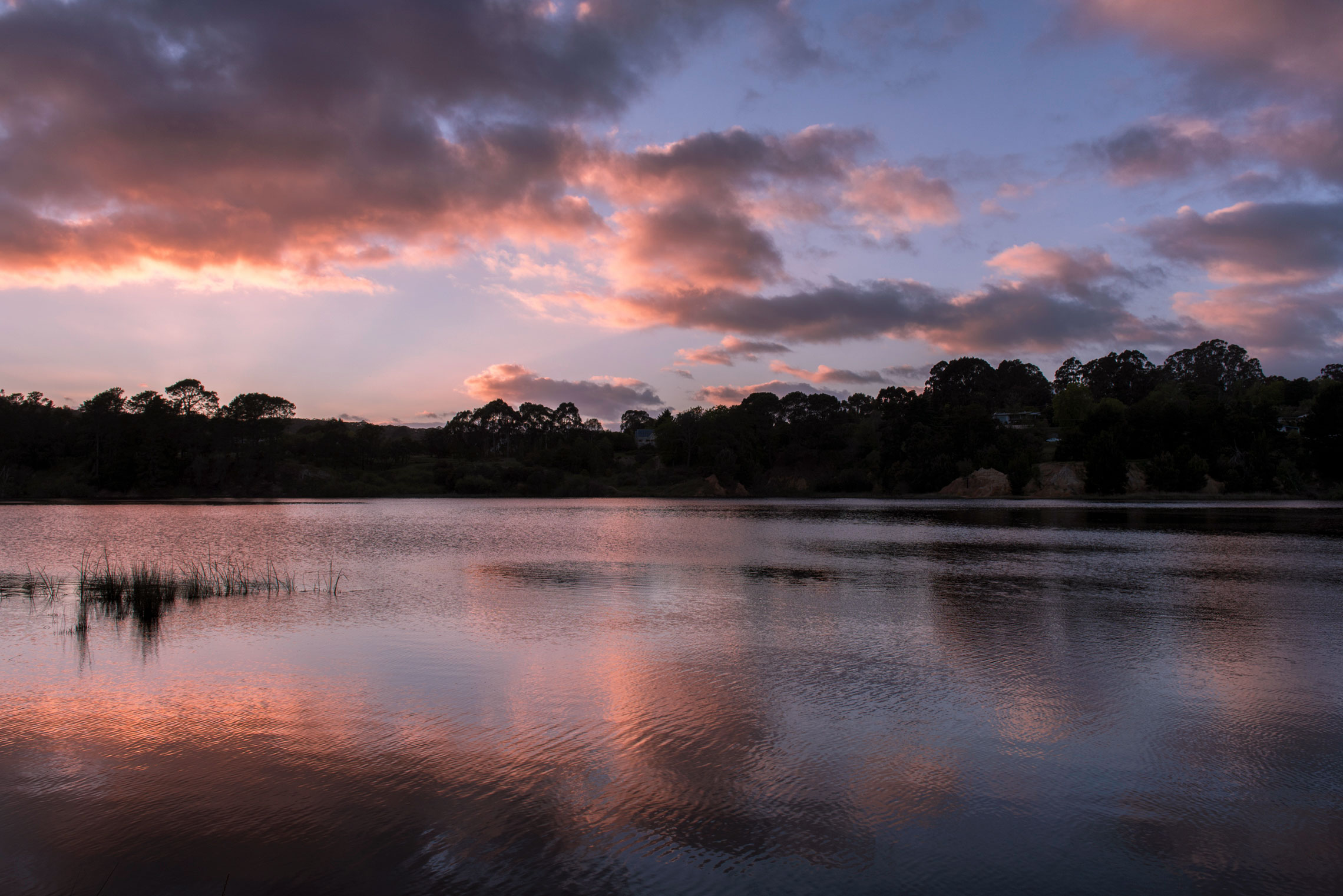 Sunrise at Lake Sambell, Beechworth