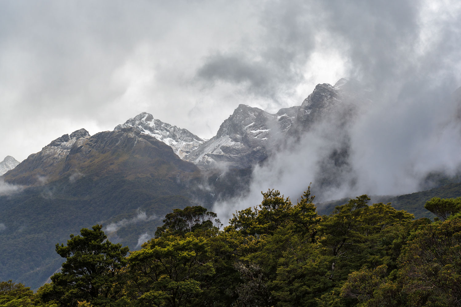 Milford Sound clouds, New Zealand