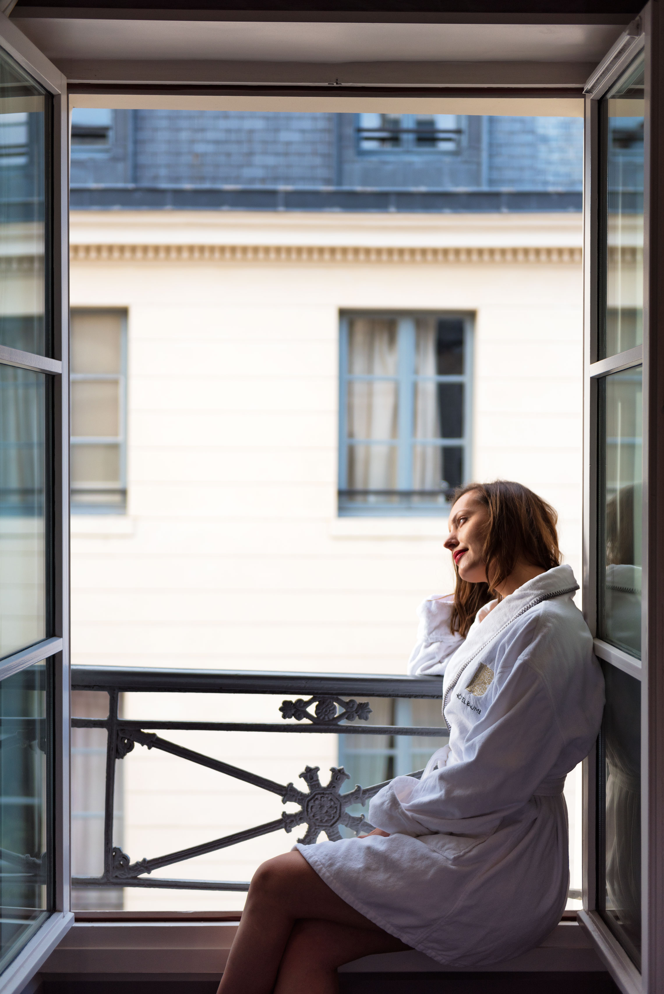 A Birthday in Paris, Balcony, Hotel Baume