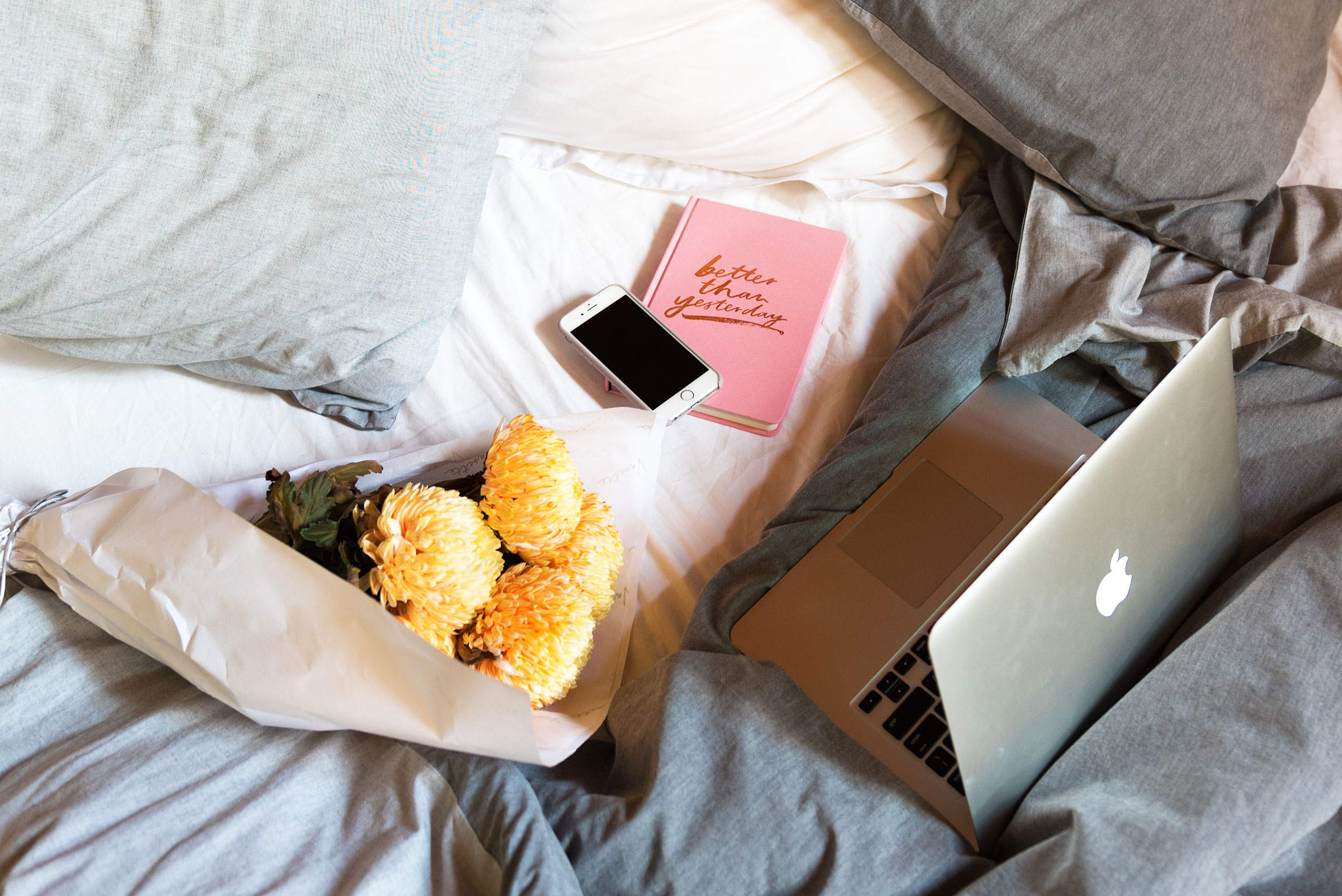 Why No One is Reading Your Blog, Laptop, Bed