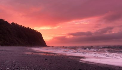 Most Scenic Roads in New Zealand, Great Coast Road, West Coast, Sunset